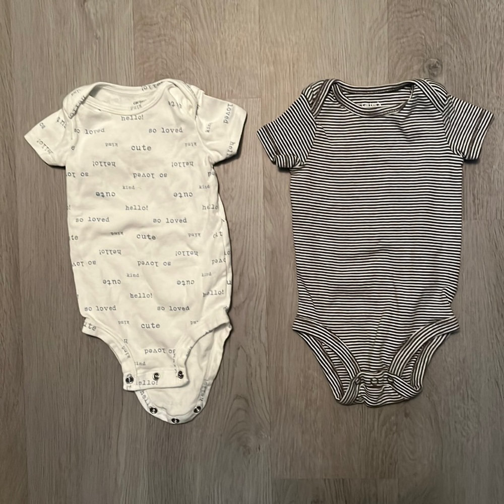Carters 6 months onesies